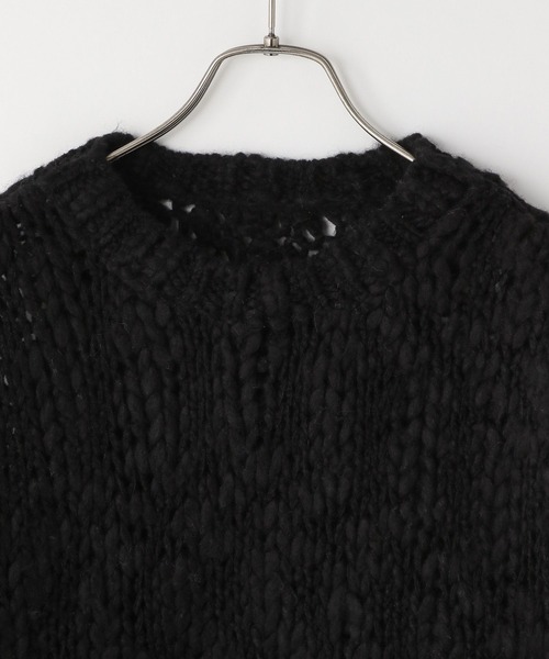 LOWRYS FARM（ローリーズファーム）の「スラブニットプルオーバーＬＳ  593586（ニット/セーター・レディース・ブラック/その他/アイボリー・FREE）」の6枚目の写真