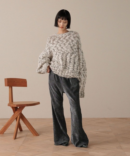 LOWRYS FARM（ローリーズファーム）の「スラブニットプルオーバーＬＳ  593586（ニット/セーター・レディース・ブラック/その他/アイボリー・FREE）」の21枚目の写真