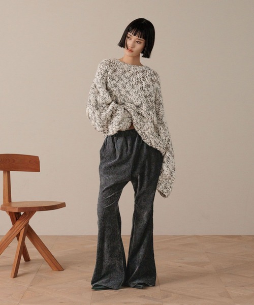 LOWRYS FARM（ローリーズファーム）の「スラブニットプルオーバーＬＳ  593586（ニット/セーター・レディース・ブラック/その他/アイボリー・FREE）」の22枚目の写真