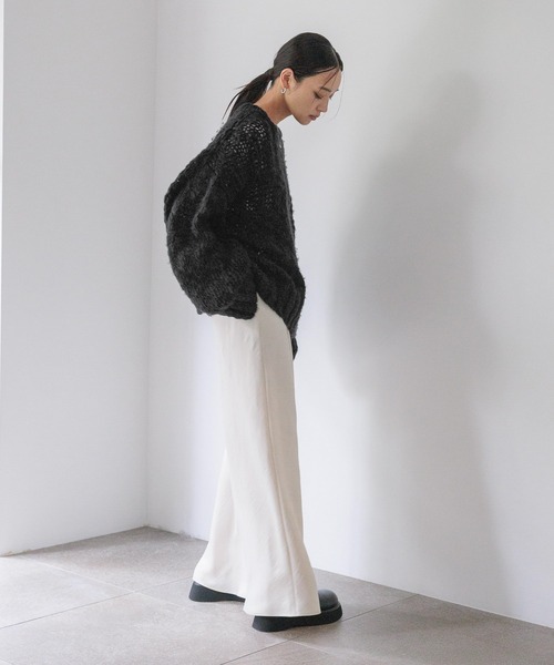 LOWRYS FARM（ローリーズファーム）の「スラブニットプルオーバーＬＳ  593586（ニット/セーター・レディース・ブラック/その他/アイボリー・FREE）」の14枚目の写真