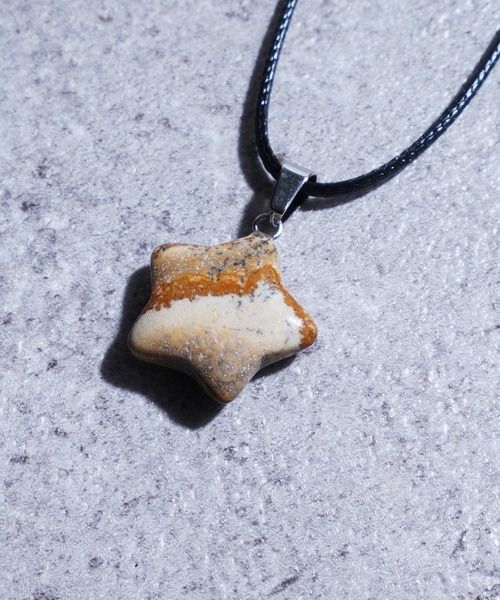 Chillfar（チルファー）の「天然石、鉱石、星形ペンダント（ネックレス・レディース・ブラウン系/レッド系/ホワイト系/ホワイト系1/ホワイト系2/ブルー系2/ネイビー系/ブルー系/ブルー系1・FREE）」の12枚目の写真