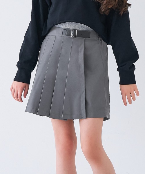 coca(coca)(コカ)の「キッズ ベルトラップスカパン(その他パンツ・キッズ・グレー/A・120/150/140/130)」の1枚目の写真