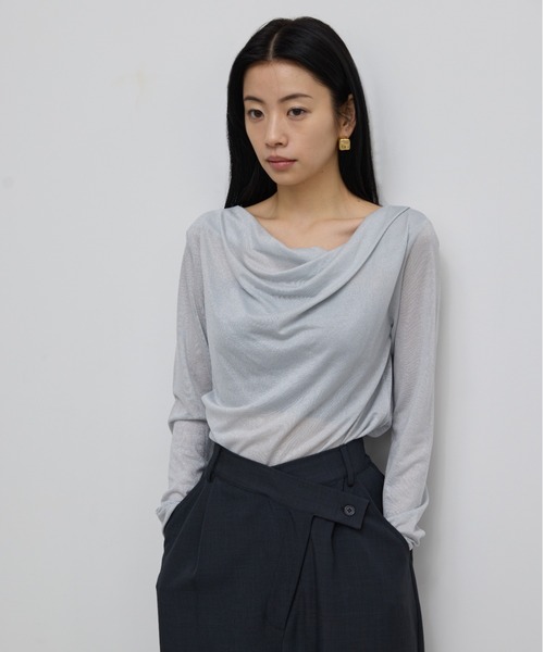 めろページ メニーウェイシアーラメドレープトップス（Tシャツ/カットソー