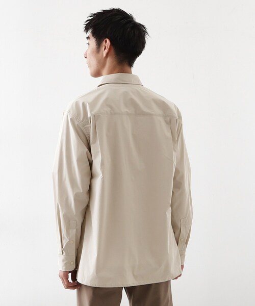 THE SHOP TK (ザ ショップ ティーケー )の「CAVEブロード長袖シャツ 【吸水速乾/ストレッチ/洗濯機OK】(シャツ/ブラウス・メンズ・ネイビー/ライトベージュ/サックスブルー・04/02/03)」の5枚目の写真
