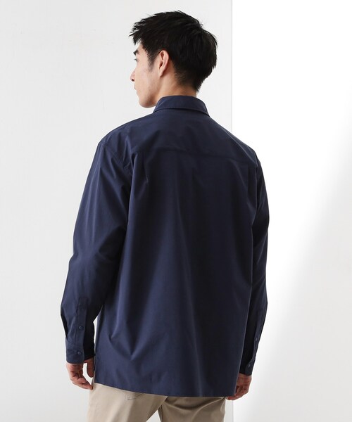 THE SHOP TK (ザ ショップ ティーケー )の「CAVEブロード長袖シャツ 【吸水速乾/ストレッチ/洗濯機OK】(シャツ/ブラウス・メンズ・ネイビー/ライトベージュ/サックスブルー・04/02/03)」の13枚目の写真