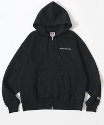 BEN DAVIS/ベンデイビス HEAVY SWEAT ZIP HOODIE/オーバーサイズ 裏起毛 ロゴ ワンポイント刺繍 スウェット ジップアップパーカー フーディー/レディース メンズ