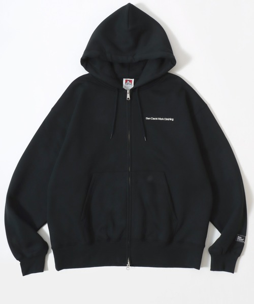 BEN DAVIS(ベンデイビス)の「BEN DAVIS/ベンデイビス HEAVY SWEAT ZIP HOODIE/オーバーサイズ 裏起毛 ロゴ ワンポイント刺繍 スウェット ジップアップパーカー フーディー/レディース メンズ(パーカー・メンズ・グレイッシュブルー/アッシュグレー/バーガンディー/カーキ/ブラック・M/XL/L)」の1枚目の写真