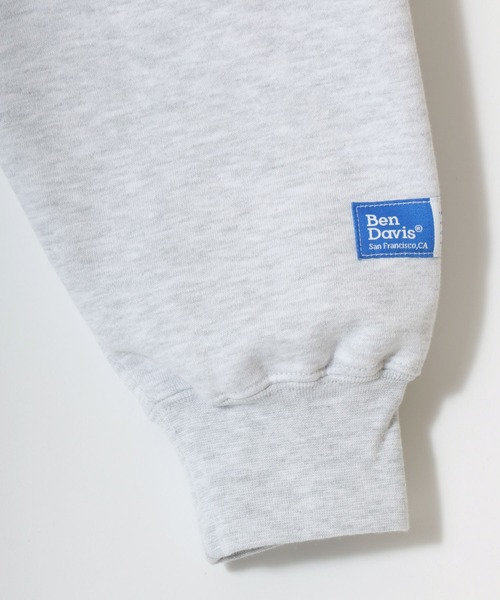 BEN DAVIS(ベンデイビス)の「BEN DAVIS/ベンデイビス HEAVY SWEAT ZIP HOODIE/オーバーサイズ 裏起毛 ロゴ ワンポイント刺繍 スウェット ジップアップパーカー フーディー/レディース メンズ(パーカー・メンズ・グレイッシュブルー/アッシュグレー/バーガンディー/カーキ/ブラック・M/XL/L)」の19枚目の写真