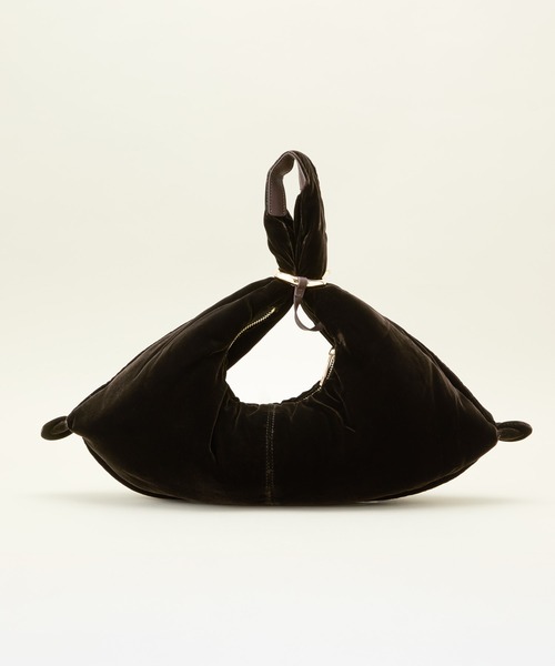 LE VERNIS（ル・ベルニ）の「LE VERNIS(ル・ベルニ)Poire velvet bag（ハンドバッグ・レディース・ブラウン/ブラック・FREE）」の13枚目の写真