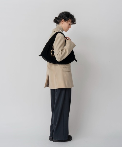 LE VERNIS（ル・ベルニ）の「LE VERNIS(ル・ベルニ)Poire velvet bag（ハンドバッグ・レディース・ブラウン/ブラック・FREE）」の15枚目の写真