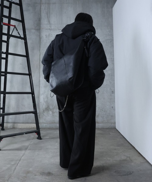 Confirm（コンファーム）の「AW インボックスタック ドロップショルダーパファージャケット 中綿ブルゾン ドローコード メンズ レディース ユニセックス 【Confirm】（ダウンジャケット/コート・メンズ・ブルー/グレー/ブラック・L/M）」の22枚目の写真