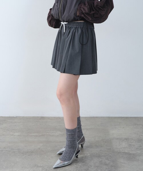 CODE A（コードエー）の「tailored mood mini skirt（スカート・レディース・ネイビー系2/グレー系2・00）」の12枚目の写真