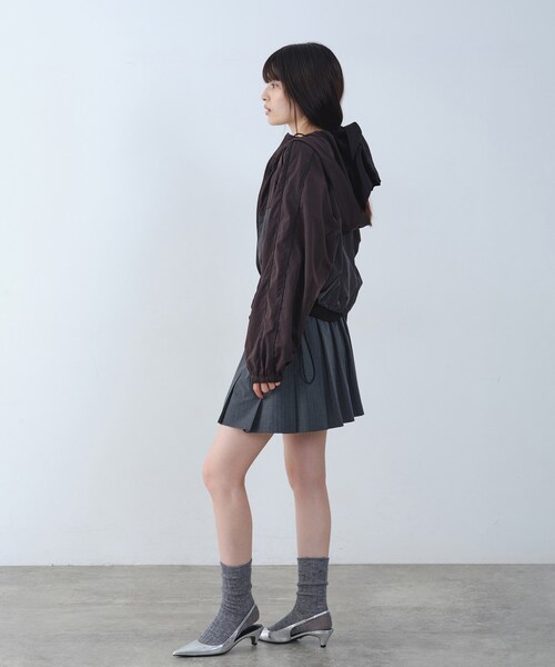 CODE A（コードエー）の「tailored mood mini skirt（スカート・レディース・ネイビー系2/グレー系2・00）」の9枚目の写真