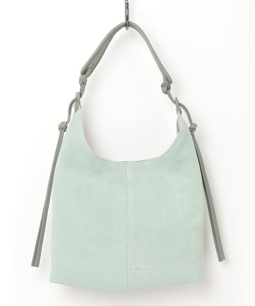 fredy emue（フレディエミュ）の「スエード結びハンドルワンショルバッグ（ショルダーバッグ・レディース・ミント/キャメル・FREE）」の8枚目の写真