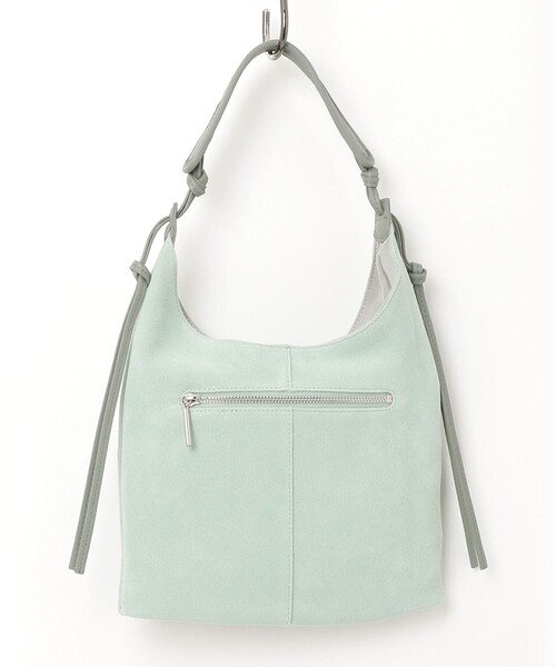 fredy emue（フレディエミュ）の「スエード結びハンドルワンショルバッグ（ショルダーバッグ・レディース・ミント/キャメル・FREE）」の7枚目の写真