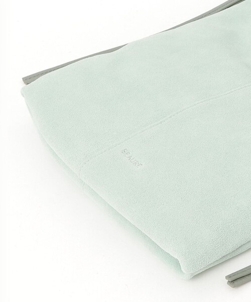 fredy emue（フレディエミュ）の「スエード結びハンドルワンショルバッグ（ショルダーバッグ・レディース・ミント/キャメル・FREE）」の6枚目の写真