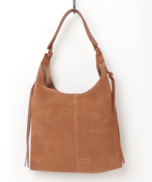 fredy emue（フレディエミュ）の「スエード結びハンドルワンショルバッグ（ショルダーバッグ・レディース・ミント/キャメル・FREE）」の4枚目の写真