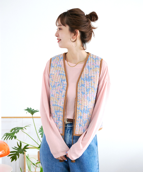 ZOZO限定】リバーシブル / キルティングベスト（その他アウター）｜B.C