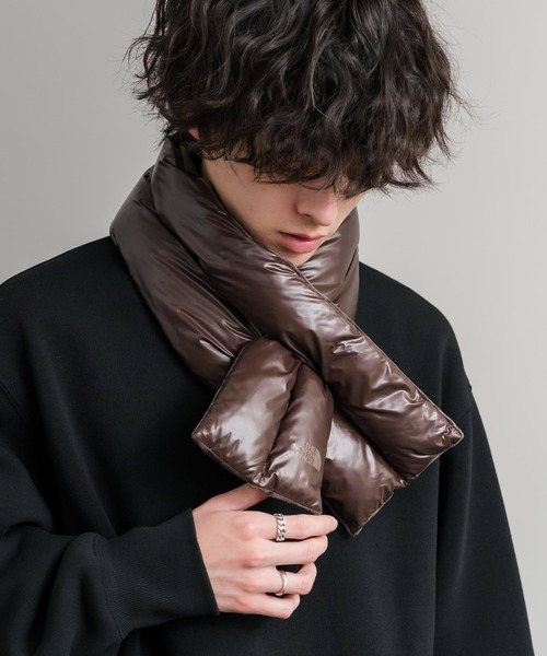 THE NORTH FACE(ザノースフェイス)の「日本未展開モデル WHITE LABEL THE NORTH FACE COMPACT T-BALL MUFFLER ティーボールパディングマフラー/ファーマフラー(マフラー・メンズ・ブラック/クリーム/ダークブラウン/ブラック系・FREE)」の11枚目の写真