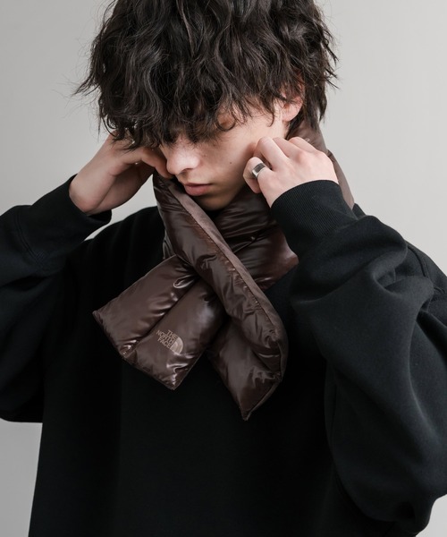 THE NORTH FACE(ザノースフェイス)の「日本未展開モデル WHITE LABEL THE NORTH FACE COMPACT T-BALL MUFFLER ティーボールパディングマフラー/ファーマフラー(マフラー・メンズ・ブラック/クリーム/ダークブラウン/ブラック系・FREE)」の13枚目の写真