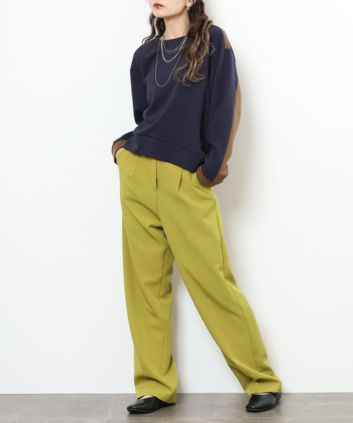 EGLANTINE（エグランティーヌ）の「EGLANTINE バックデザインカットソー（Tシャツ/カットソー・レディース・ネイビー/ブラック/ベージュ・38）」の15枚目の写真