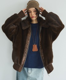 MIRROR STOKE | 【ZOZO限定】MINK-LIKE FUR JACKET/ミンクライクファージャケット(その他アウター)