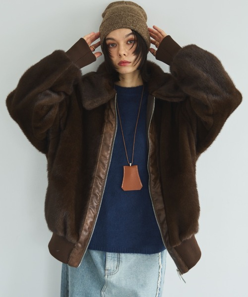 MIRROR STOKE（ミラーストーク）の「【ZOZO限定】MINK-LIKE FUR JACKET