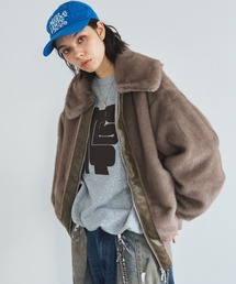 MIRROR STOKE | 【ZOZO限定】MINK-LIKE FUR JACKET/ミンクライクファージャケット(その他アウター)