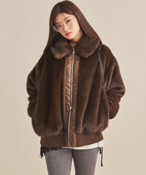 MIRROR STOKE（ミラーストーク）の「【ZOZO限定】MINK-LIKE FUR JACKET