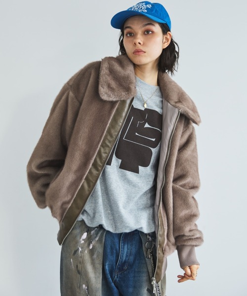 MIRROR STOKE（ミラーストーク）の「【ZOZO限定】MINK-LIKE FUR JACKET