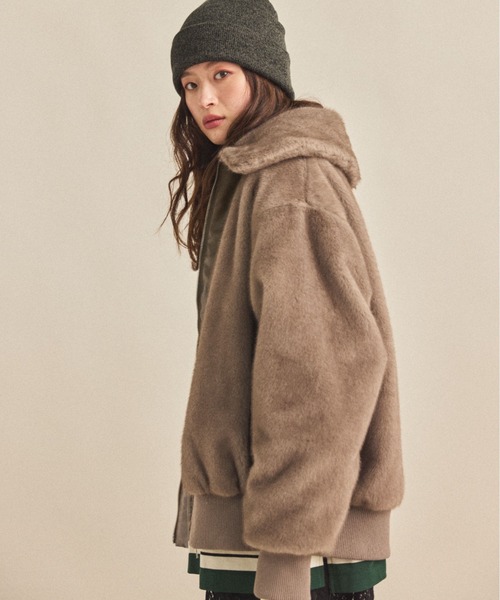 MIRROR STOKE（ミラーストーク）の「【ZOZO限定】MINK-LIKE FUR JACKET