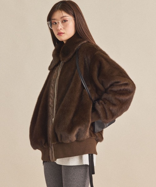MIRROR STOKE（ミラーストーク）の「【ZOZO限定】MINK-LIKE FUR JACKET