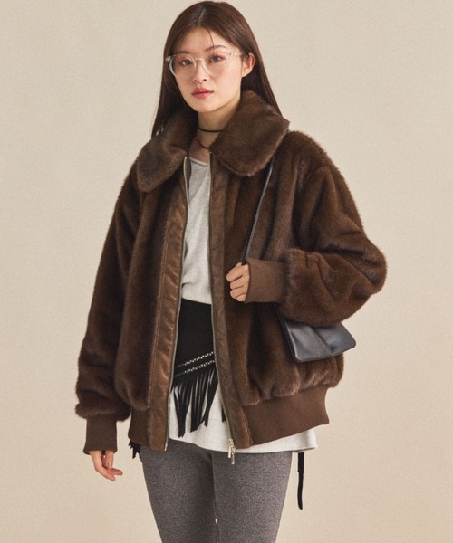 MIRROR STOKE（ミラーストーク）の「【ZOZO限定】MINK-LIKE FUR JACKET