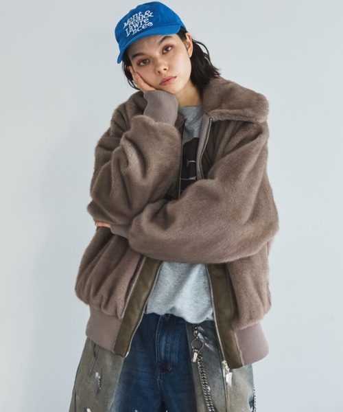 MIRROR STOKE（ミラーストーク）の「【ZOZO限定】MINK-LIKE FUR JACKET