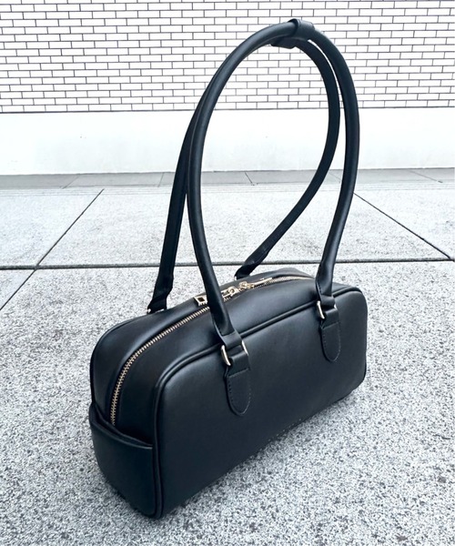 LA BAGAGERIE(ラバガジェリー)の「【インスタグラマー Chiyoさん×LA BAGAGERIE】スクエアボストン(ボストンバッグ・レディース・ブラック/チョコ/キャメル・FREE)」の9枚目の写真