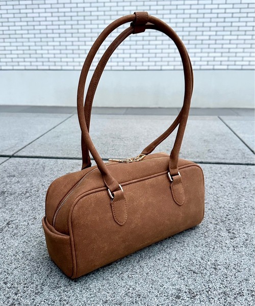 LA BAGAGERIE(ラバガジェリー)の「【インスタグラマー Chiyoさん×LA BAGAGERIE】スクエアボストン(ボストンバッグ・レディース・ブラック/チョコ/キャメル・FREE)」の19枚目の写真