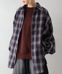 ビエラチェックビッグシャツ