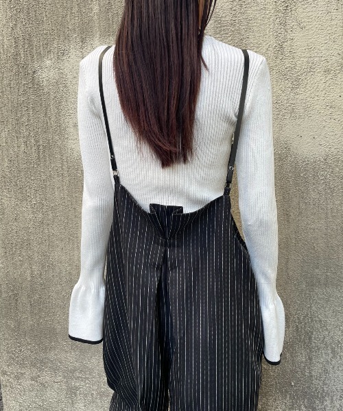 ベルトショルダーストライプパンツ（その他パンツ）｜AIC.（エーアイ