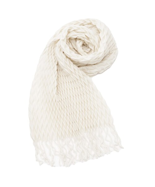 セール】【手洗い可】ダイヤプリーツ無地ストール（ストール/ショール