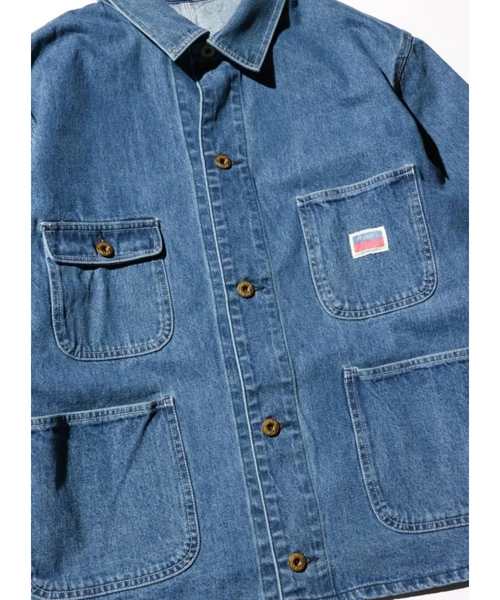 PENNEYS(ぺニーズ)の「【PENNEY'S】 10oz DENIM ENGINEER SHORT JACKET STONE WASH/ショート丈【WEB限定】(デニムジャケット・メンズ・ブルー・L/M)」の4枚目の写真