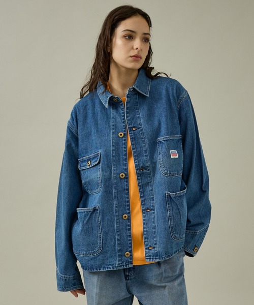 PENNEYS(ぺニーズ)の「【PENNEY'S】 10oz DENIM ENGINEER SHORT JACKET STONE WASH/ショート丈【WEB限定】(デニムジャケット・メンズ・ブルー・L/M)」の1枚目の写真