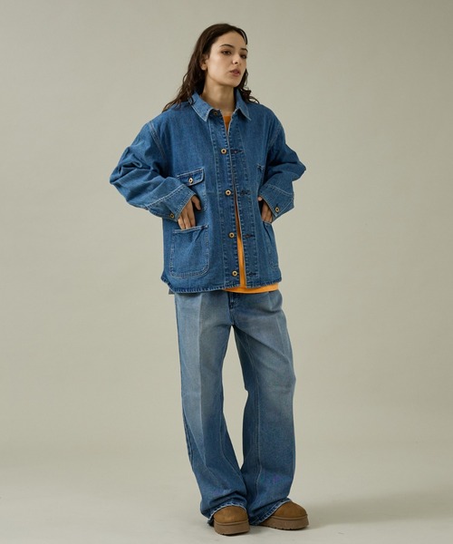 10oz DENIM ENGINEER SHORT JACKET 石洗短版丹寧外套