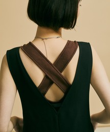 Alia（アリア）の「Backcross knitsleeve（タンクトップ）」