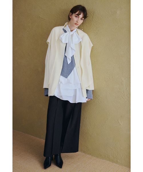 専用まとめ買いお安くします///あき FRAY I.D マフラー付コート FRAY I.D マフラー付ノーカラーリバーミドルコート size0 - メルカリ