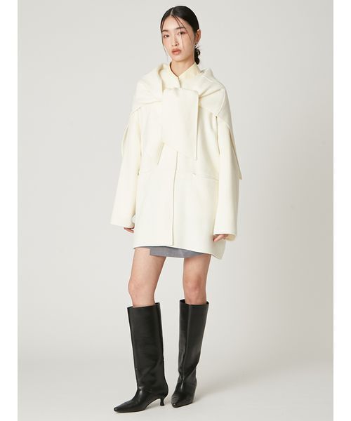 FRAY I.D（フレイアイディー）の「マフラー付ノーカラーリバーミドル