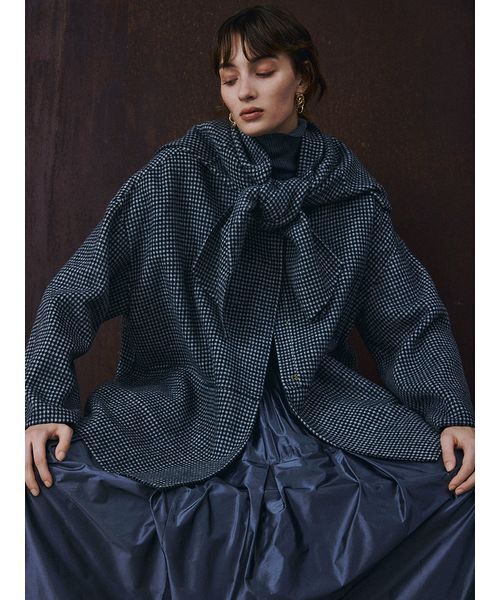 FRAY I.D（フレイアイディー）の「マフラー付ノーカラーリバーミドル