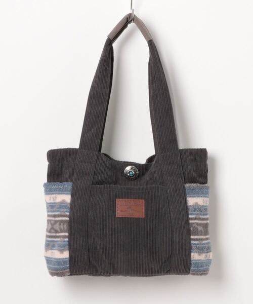 Kahiko（カヒコ）の「【Kahiko】ミリナコーデュロイ＆ボアトートバッグ（トートバッグ・レディース・ブラウン/ブラック/ベージュ・FREE）」の2枚目の写真