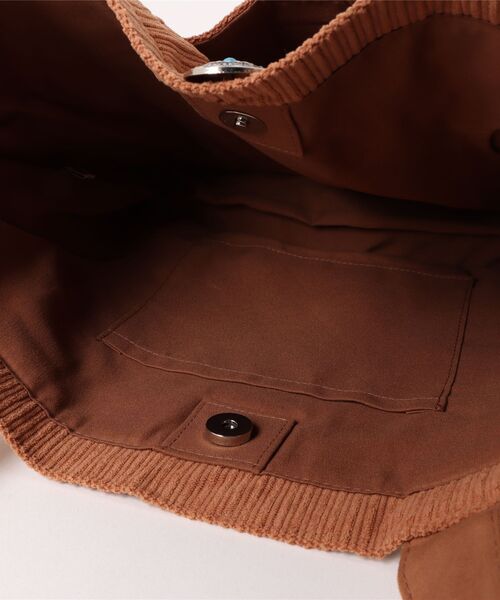 Kahiko（カヒコ）の「【Kahiko】ミリナコーデュロイ＆ボアトートバッグ（トートバッグ・レディース・ブラウン/ブラック/ベージュ・FREE）」の9枚目の写真