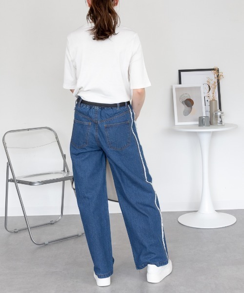 RCD(アールシーディー)の「2×2リブ プチハイネック半袖Tシャツ(Tシャツ/カットソー・レディース・ブラック/オフホワイト・L/M/LL)」の11枚目の写真