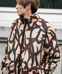 MADE IN STANDARD / メイドインスタンダード QUILT LINED PRINTED ACTIVE BLOUSON トライバルカモ フリースジャケット ブルゾン キルティング 中綿